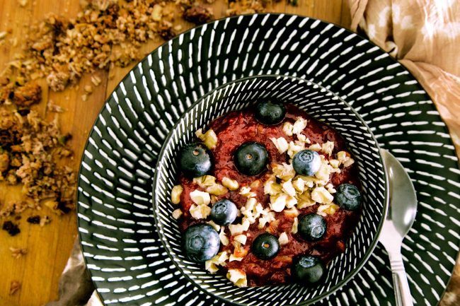 Porridge proteico al cocco, proteine vegetali